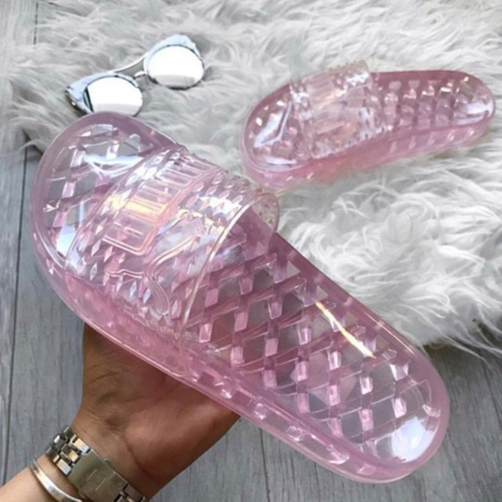 RIhanna X Puma | Fenty jelly slides in pink
